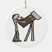 Astronomie Keramisch Ornament (Achterkant)