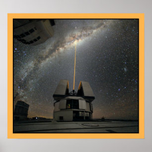 Astronomie Laser naar Melkweg Poster