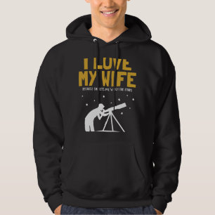 Astronomie Liefhebber Mannen Ik hou van mijn Vrouw Hoodie