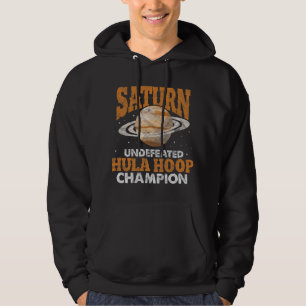 Astronomie liefhebber Saturnus ongeslagen Hula Hoo Hoodie