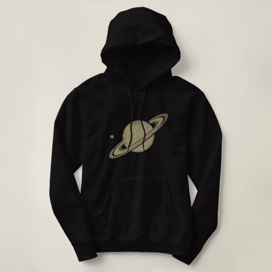 Astronomie liefhebber Saturnus Planeet Saturnus zo Hoodie (Design voorkant)