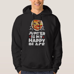 Astronomie Lover Jupiter is Mijn Gelukkige Plaats Hoodie
