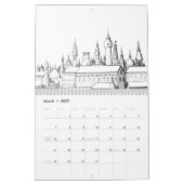 Astronomie Moderne Élégant Calendrier Script (Mar 2027)