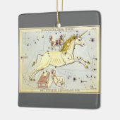  astronomie, Monoceros Unicorn Constellation Keramisch Ornament (Links)