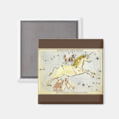  astronomie, Monoceros Unicorn Constellation Magneet (Voorkant / Achterkant)