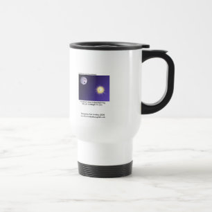 Astronomie Moonlight Cartoon Funny Travel Mug Reisbeker