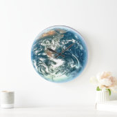 Astronomie-muur op aarde en nachtelijke hemel grote klok (Huis)