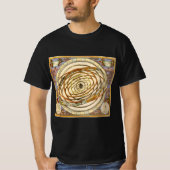 astronomie Orbit Planets, Andreas Cellarius T-shirt (Voorkant)