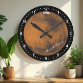 Astronomie & Planet Mars Clock, Hubble / Space Ronde Klok