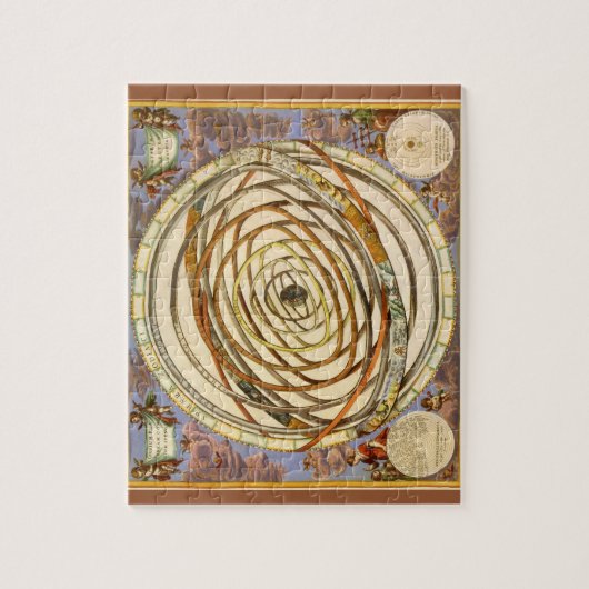  Astronomie Planets Orbit, Andreas Cellarius Legpuzzel (Verticaal)
