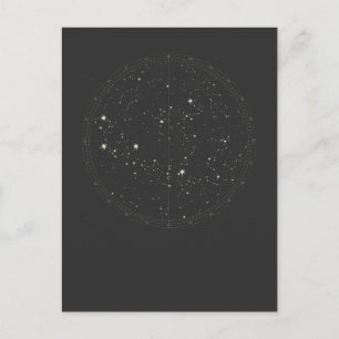 Astronomie Sky Map Stars Horoscope Constellatie Briefkaart