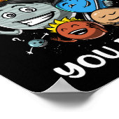 Astronomie Space Party Solar System Planets Joke Poster (Hoek)