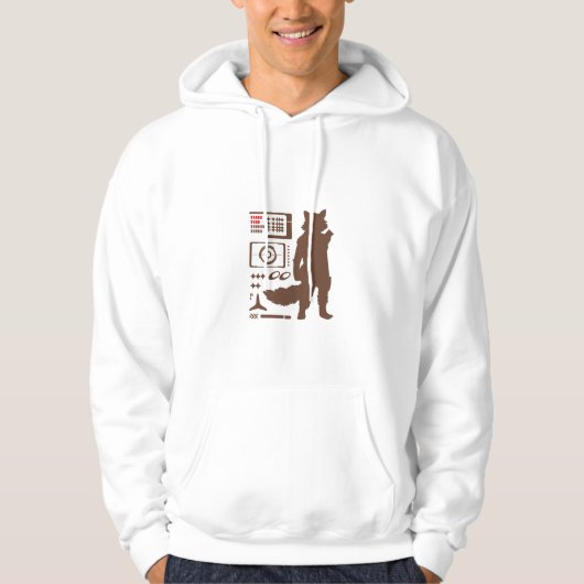 Astronomie Space Warrior Hoodie (Voorkant)