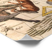  Astronomie, Star Map van Johannes van Keulen Poster (Hoek)