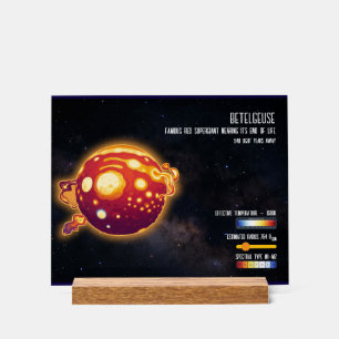 Astronomie Ster Betelgeuse Ruimte Wetenschap Ontwe Acryl Bord