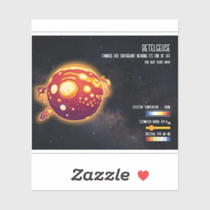 Astronomie Ster Betelgeuse Ruimte Wetenschap Ontwe Sticker