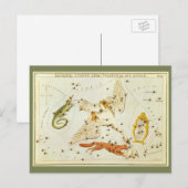  astronomie, sterrenkaart briefkaart (Voorkant / Achterkant)