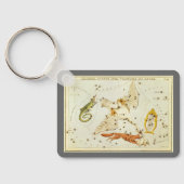 astronomie, sterrenkaart sleutelhanger (Achterkant)