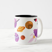 Astronomie Tweekleurige Koffiemok (Voorkant rechts)