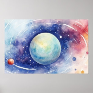 Astronomie universum nevel. KLEIN Poster