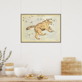  astronomie, Ursa Major Constellation, Beer Poster (Keuken)
