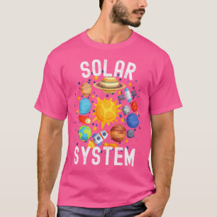 Astronomie van het zonnestelsel voor kinderen Shir T-shirt