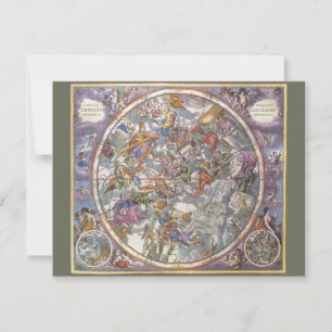 Astronomie vintage, Carte des constellations chrét