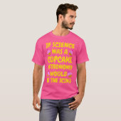 Astronomie voor vrouwen grappig t-shirt (Voorkant volledig)