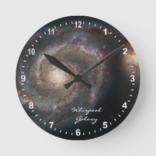 Astronomie & Whirpool Galaxy Clock, Hubble / spira Ronde Klok