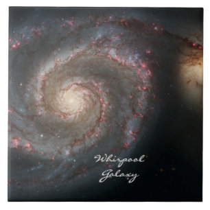 Astronomie & Whirpool Galaxy Spiral / Hubble Tegeltje
