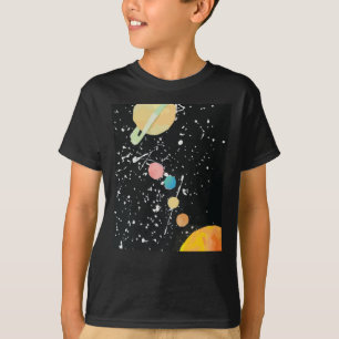 Astronomie zonnestelsel Planeten universeel T-shirt