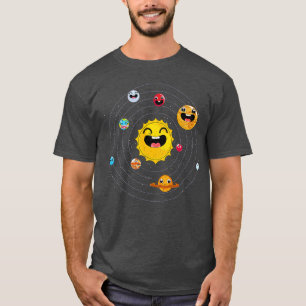 Astronomisch ruimtevaartwetenschapper Solar System T-shirt