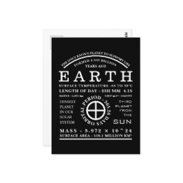 Astronomisch symbool planet Earth Briefkaart