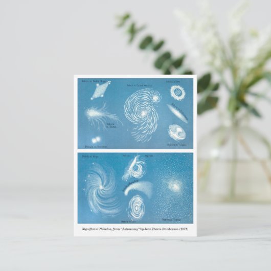 Astronomische Grafiek van Nebulae Briefkaart (Staand voorkant)