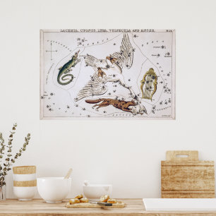 astronomische kaart poster