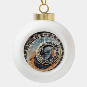 Astronomische klok in Praag Keramische Bal Ornament