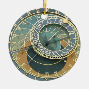 Astronomische klok keramisch ornament