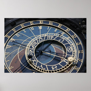 Astronomische klok poster
