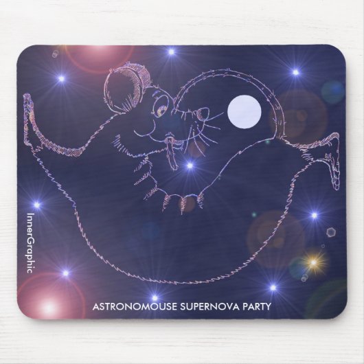 Astronomouse Supernova Party Muismat (Voorkant)