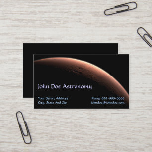 Astronoom Visitekaartje van het zonnestelsel