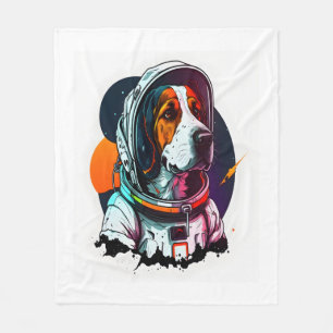Astronout hond Mascot Fleece Deken
