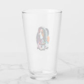 Astronout hond Mascot Glas (Achterkant)