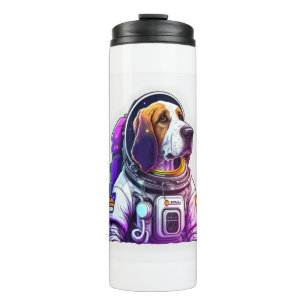 Astronout hond Mascot Thermosbeker