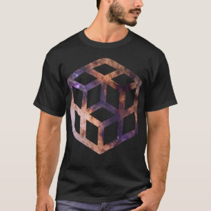 Astroometrie voor ruimtebesparend raster t-shirt