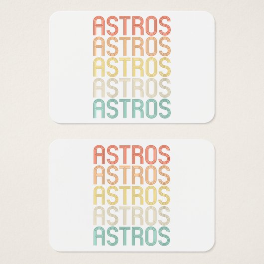 Astros de Women (Devant & derrière)