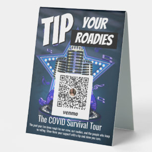 Astuce Bande Venmo Table Tente Signe