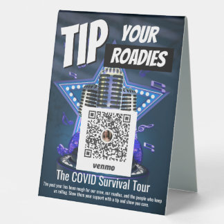 Astuce Bande Venmo Table Tente Signe