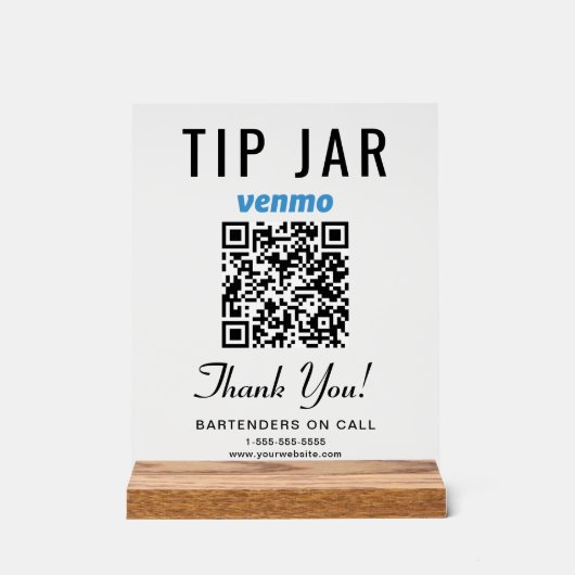 Astuce Jar Venmo QR Code Clear (Recto)
