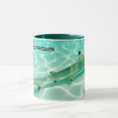 Astuce noire requin Moorea Coffee Mug (Centre)