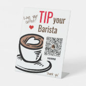 Astuce Ton Café Barista Panneau Pedestal (Recto)